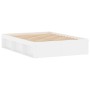 White double bed frame 135x190 cm by vidaXL, Beds and slatted bases - Ref: Foro24-3203908, Price: 154,38 €, Discount: %
