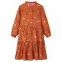 Kinderkleid in Cognac-Farbe, Größe 128. von vidaXL, Kinderkleider - Ref: Foro24-15064, Preis: 15,54 €, Rabatt: %