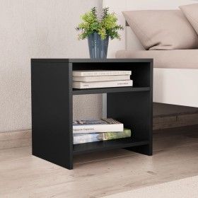 Mesita de noche madera contrachapada negro 40x30x40 cm de vidaXL, Mesitas de noche - Ref: Foro24-800011, Precio: 30,04 €, Des...