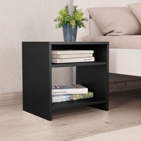 Mesita de noche madera contrachapada negro 40x30x40 cm de vidaXL, Mesitas de noche - Ref: Foro24-800011, Precio: 30,99 €, Des...