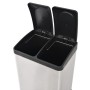 Recycling- und Mülleimer mit Pedal aus Edelstahl, 36 l von vidaXL, Mülltonnen und Mülltonnen - Ref: Foro24-50600, Preis: 115,...