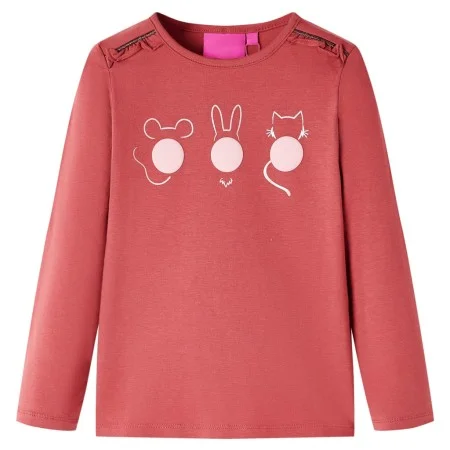 Langärmeliges Kinder-T-Shirt in geröstetem Rosa, Größe 92. von vidaXL, Kinder-T-Shirts - Ref: Foro24-13774, Preis: 8,45 €, Ra...