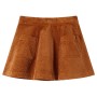 Falda infantil con bolsillos pana color coñac 92 de vidaXL, Pantalones de niños - Ref: Foro24-13879, Precio: 11,86 €, Descuen...