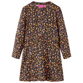 Kleid für Kinder mit langen Ärmeln in Marineblau, Größe 92. von vidaXL, Kinderkleider - Ref: Foro24-13949, Preis: 14,76 €, Ra...