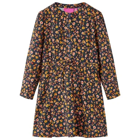 Vestido infantil de manga larga azul marino 92 de vidaXL, Vestidos de niños - Ref: Foro24-13949, Precio: 14,62 €, Descuento: %