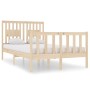Estructura de cama madera maciza 120x190 cm