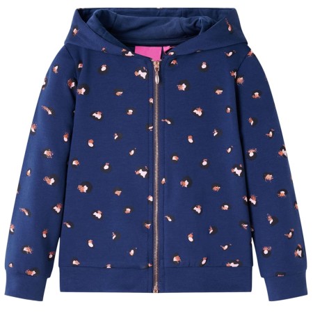 Kinder-Kapuzenpullover in Marineblau, Größe 140. von vidaXL, Kinder-T-Shirts - Ref: Foro24-13568, Preis: 16,15 €, Rabatt: %