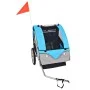 Grauer und blauer Fahrradanhänger 30 kg von vidaXL, Fahrradanhänger - Ref: Foro24-91373, Preis: 194,75 €, Rabatt: %