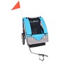 Grauer und blauer Fahrradanhänger 30 kg von vidaXL, Fahrradanhänger - Ref: Foro24-91373, Preis: 198,48 €, Rabatt: %