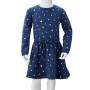 Kleid für Kinder mit langen Ärmeln in Marineblau, Größe 104. von vidaXL, Kinderkleider - Ref: Foro24-13575, Preis: 13,16 €, R...