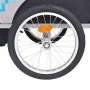 Grauer und blauer Fahrradanhänger 30 kg von vidaXL, Fahrradanhänger - Ref: Foro24-91373, Preis: 194,75 €, Rabatt: %