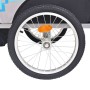 Grauer und blauer Fahrradanhänger 30 kg von vidaXL, Fahrradanhänger - Ref: Foro24-91373, Preis: 198,48 €, Rabatt: %