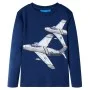 Kinder Langarmshirt in Marineblau, Größe 104. von vidaXL, Kinder-T-Shirts - Ref: Foro24-13180, Preis: 10,18 €, Rabatt: %