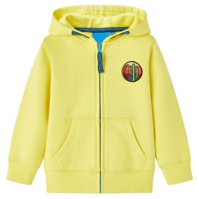 Kinderkapuzen-Sweatshirt mit Reißverschluss in hellem Gelb, Größe 92. von vidaXL, Kinder-T-Shirts - Ref: Foro24-15121, Preis:...