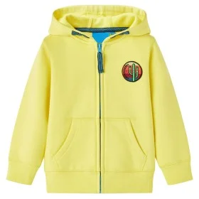 Sudadera infantil con capucha y cremallera amarillo claro 116 by vidaXL, Kids T-shirts - Ref: Foro24-15123, Price: 14,96 €, D...
