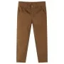 Pantalón infantil color coñac 128 de vidaXL, Pantalones de niños - Ref: Foro24-12967, Precio: 12,41 €, Descuento: %