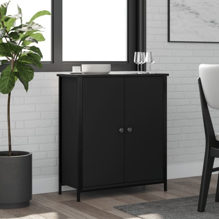 Schwarzer Schrank aus Holzwerkstoff 70x30x80 cm von vidaXL, Sideboards - Ref: Foro24-835534, Preis: 62,82 €, Rabatt: %