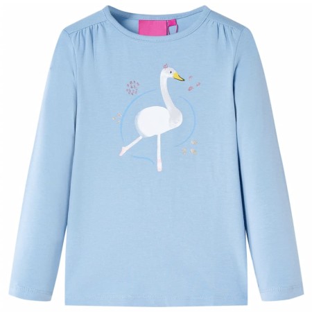 Kinder langärmliges T-Shirt in Hellblau Größe 140. von vidaXL, Kinder-T-Shirts - Ref: Foro24-13703, Preis: 10,44 €, Rabatt: %