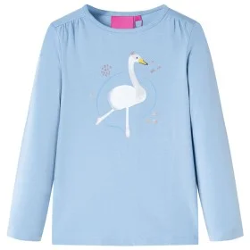 Kinder langärmliges T-Shirt in Hellblau Größe 116 von vidaXL, Kinder-T-Shirts - Ref: Foro24-13701, Preis: 8,77 €, Rabatt: %