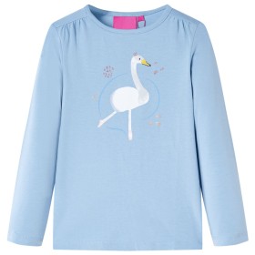 Kinder langärmliges T-Shirt in Hellblau Größe 116 von vidaXL, Kinder-T-Shirts - Ref: Foro24-13701, Preis: 8,87 €, Rabatt: %