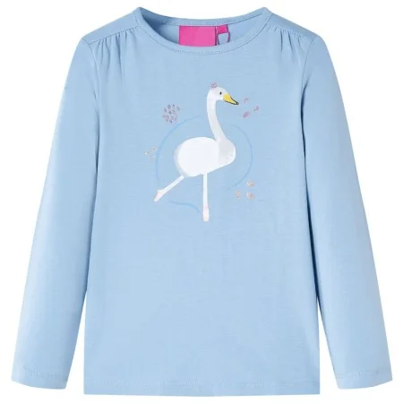 Kinder langärmliges T-Shirt in Hellblau Größe 116 von vidaXL, Kinder-T-Shirts - Ref: Foro24-13701, Preis: 8,77 €, Rabatt: %
