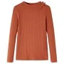 Langärmeliges Kinder-T-Shirt in Cognac-Farbe, Größe 128. von vidaXL, Kinder-T-Shirts - Ref: Foro24-14127, Preis: 11,53 €, Rab...