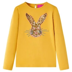 Kinder langärmliges T-Shirt in Ockerfarbe Größe 140 von vidaXL, Kinder-T-Shirts - Ref: Foro24-13968, Preis: 10,13 €, Rabatt: %