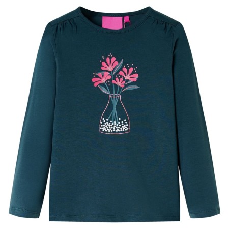 Camiseta infantil de manga larga verde oscuro 104 de vidaXL, Camisetas para niños - Ref: Foro24-13980, Precio: 8,94 €, Descue...