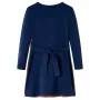 Kleid für Kinder mit langen Ärmeln in Marineblau, Größe 128. von vidaXL, Kinderkleider - Ref: Foro24-14855, Preis: 13,87 €, R...