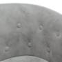 Sillón con taburete terciopelo gris claro by vidaXL, Armchairs - Ref: Foro24-356477, Price: 152,81 €, Discount: %