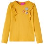 Camiseta infantil de manga larga ocre oscuro 140 de vidaXL, Camisetas para niños - Ref: Foro24-13678, Precio: 8,39 €
