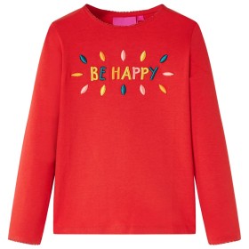 Camiseta infantil de manga larga rojo 128 by vidaXL, Kids T-shirts - Ref: Foro24-13717, Price: 10,07 €, Discount: %