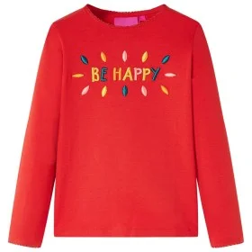Kinder Langarmshirt rot 128 von vidaXL, Kinder-T-Shirts - Ref: Foro24-13717, Preis: 9,95 €, Rabatt: %