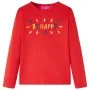 Kinder Langarmshirt rot 128 von vidaXL, Kinder-T-Shirts - Ref: Foro24-13717, Preis: 9,95 €, Rabatt: %
