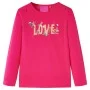 Langärmeliges Kinder-T-Shirt in leuchtendem Rosa, Größe 92. von vidaXL, Kinder-T-Shirts - Ref: Foro24-13729, Preis: 8,45 €, R...