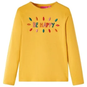 Camiseta infantil de manga larga ocre oscuro 128 by vidaXL, Kids T-shirts - Ref: Foro24-13722, Price: 8,45 €, Discount: %