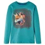Dunkel aquamarinblaues Langarm-Kinder-T-Shirt, Größe 128. von vidaXL, Kinder-T-Shirts - Ref: Foro24-13357, Preis: 9,55 €, Rab...