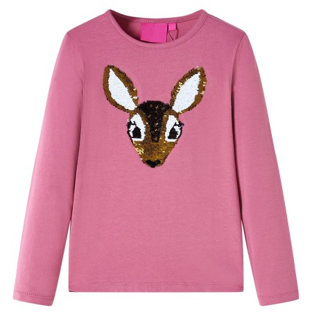 Langärmeliges Kinder-T-Shirt Himbeere 104 von vidaXL, Kinder-T-Shirts - Ref: Foro24-14190, Preis: 10,70 €, Rabatt: %