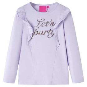 Camiseta infantil de manga larga lila claro 116 by vidaXL, Kids T-shirts - Ref: Foro24-14221, Price: 9,27 €, Discount: %