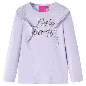 Kinder langärmliges lila T-Shirt Größe 116 von vidaXL, Kinder-T-Shirts - Ref: Foro24-14221, Preis: 9,17 €, Rabatt: %