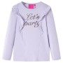 Camiseta infantil de manga larga lila claro 116 de vidaXL, Camisetas para niños - Ref: Foro24-14221, Precio: 9,27 €, Descuent...