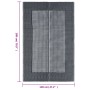 Alfombra de exterior PP ARAKIL gris 120x180 cm