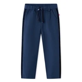 Pantalones infantiles con ribetes negros azul marino 128 by vidaXL, kids pants - Ref: Foro24-14925, Price: 12,50 €, Discount: %