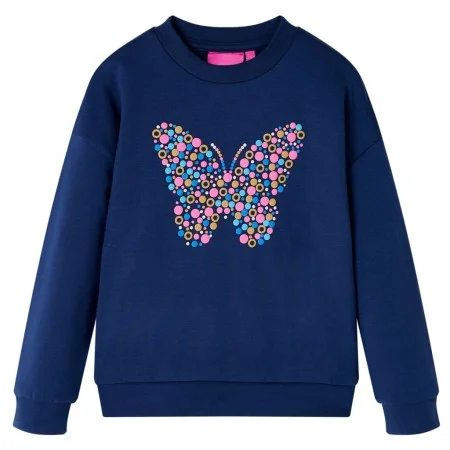 Sudadera infantil azul marino 128 de vidaXL, Camisetas para niños - Ref: Foro24-14062, Precio: 12,37 €, Descuento: %
