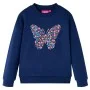 Sudadera infantil azul marino 128 de vidaXL, Camisetas para niños - Ref: Foro24-14062, Precio: 12,37 €, Descuento: %