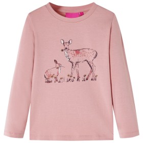 Langärmeliges rosa Kinder-T-Shirt in Größe 116. von vidaXL, Kinder-T-Shirts - Ref: Foro24-14391, Preis: 8,41 €, Rabatt: %