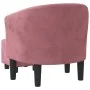 Sessel mit rosa Samt-Hocker von vidaXL, Sessel - Ref: Foro24-356482, Preis: 215,38 €, Rabatt: %