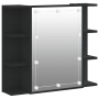 Möbel mit Spiegel und LED in Schwarz 70x16,5x60 cm von vidaXL, Badezimmerwaschtische - Ref: Foro24-833536, Preis: 75,33 €, Ra...