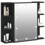 Möbel mit Spiegel und LED in Schwarz 70x16,5x60 cm von vidaXL, Badezimmerwaschtische - Ref: Foro24-833536, Preis: 74,17 €, Ra...