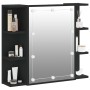 Möbel mit Spiegel und LED in Schwarz 70x16,5x60 cm von vidaXL, Badezimmerwaschtische - Ref: Foro24-833536, Preis: 75,33 €, Ra...